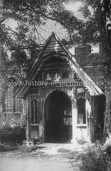 The Porch, St Mary the Virgin Church, South Benfleet, Essex. c.1905